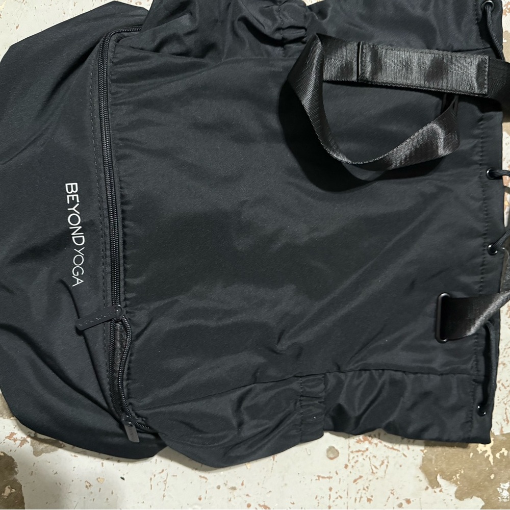 Beyond Yoga Black Quilted Bag